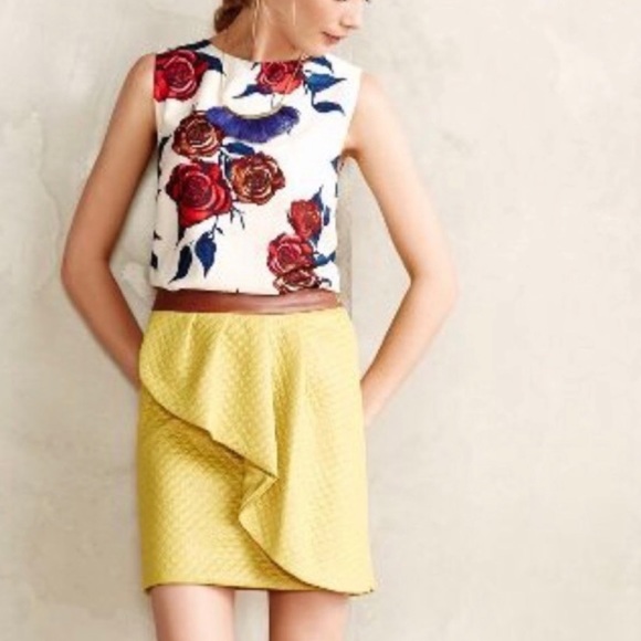 SOLD ❤️ Anthropologie Darling Rose Tank - Picture 1 of 7